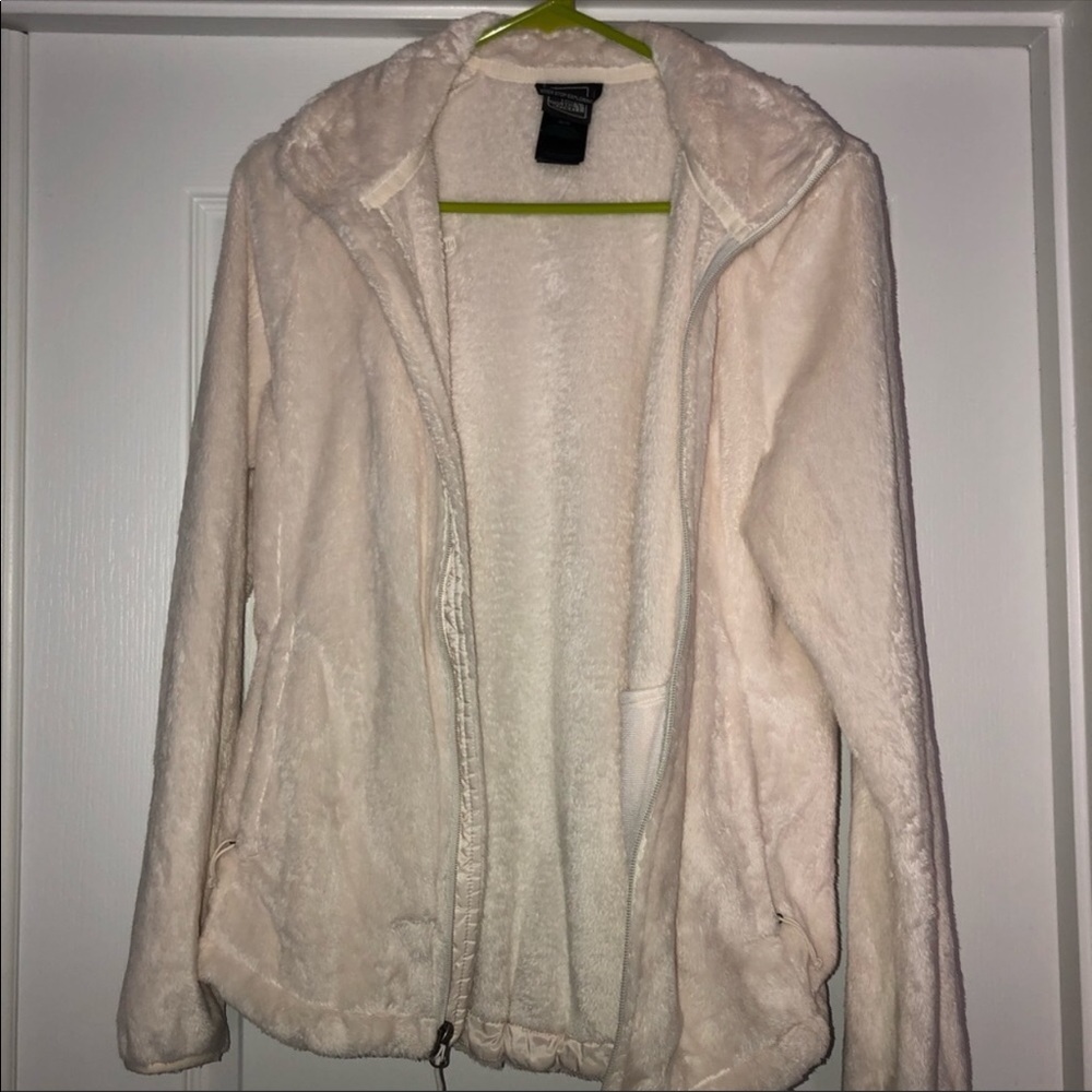 The NORTH FACE White soft Jacket